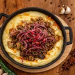 მეგრული კუჭმაჭი შებოლილი სულგუნის პიურეთი